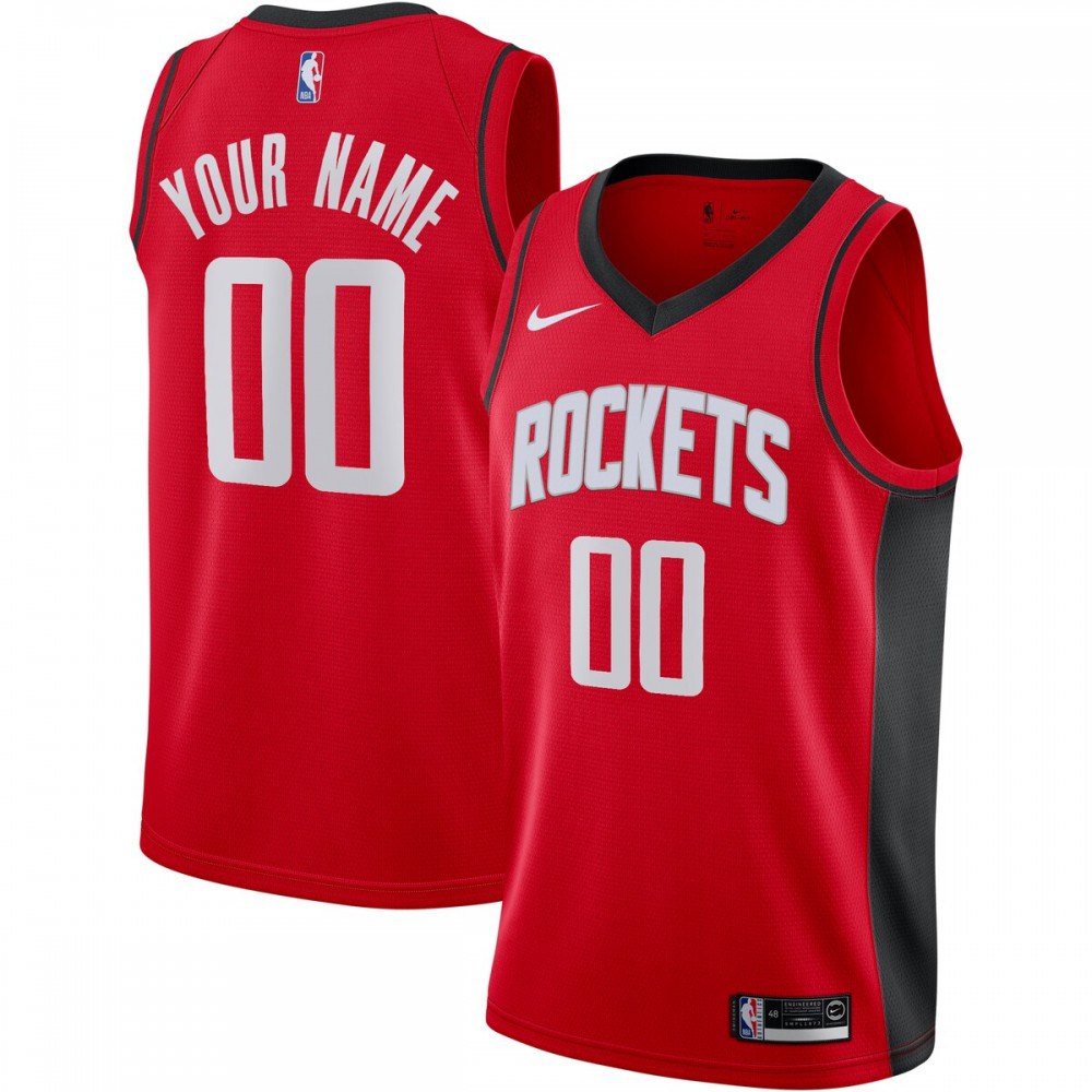 Houston Rockets 2020/21 Swingman Custom Jersey - Icon Edition - Red-Pro Kit Vault | Brand New 26/27 Sports Jerseys